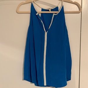 XXS bright blue silk tank, Joie brand